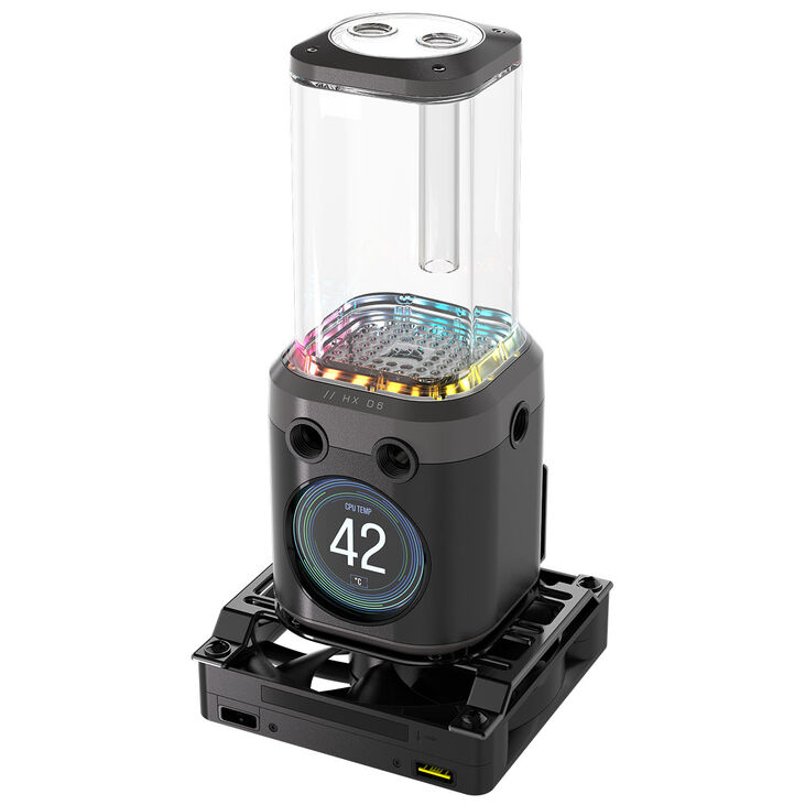 Corsair iCUE Link XD6 RGB Elite LCD Pump Reservoir Combo - black image number 8