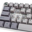 Ducky One 3 Mist Grey Mini Gaming Keyboard, RGB LED - MX-Speed-Silver (US) image number null