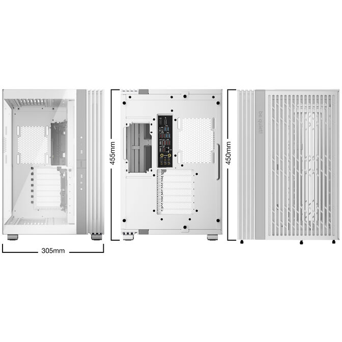 be quiet! Light Base 600 DX Midi-Tower, Tempered Glass, ARGB - wei&szlig; image number 7