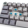 Ducky One 3 Mist Grey SF Gaming Tastatur, RGB LED - MX-Blue (US) image number null