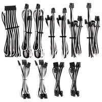 Corsair Premium Pro Sleeved Kabel-Set (Gen 4) - wei&szlig;/schwarz