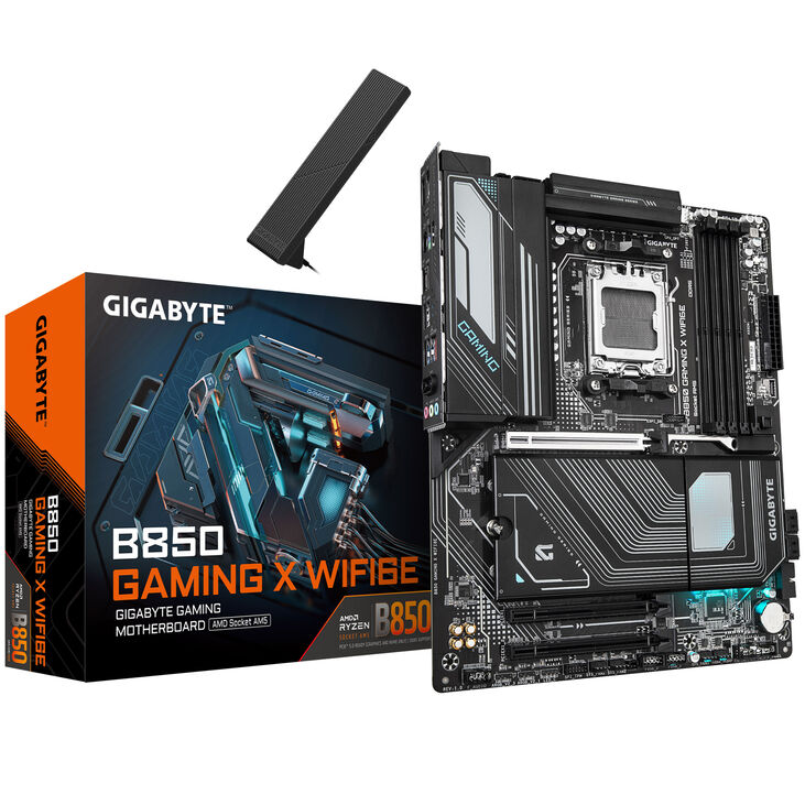 GIGABYTE B850 Gaming X WiFi6E Mainboard, Sockel AM5 (LGA 1718), AMD B850, ATX, DDR5 image number 0