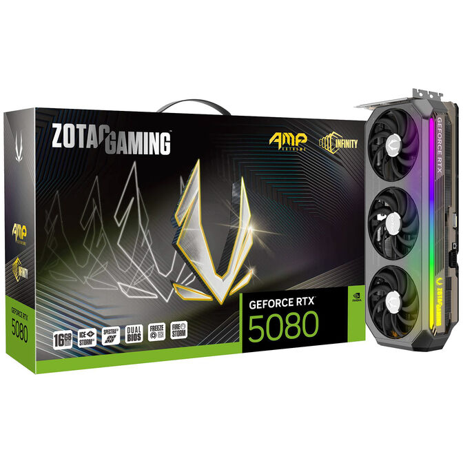ZOTAC GAMING GeForce RTX 5080 AMP Extreme INFINITY, 16384 MB GDDR7 image number 0