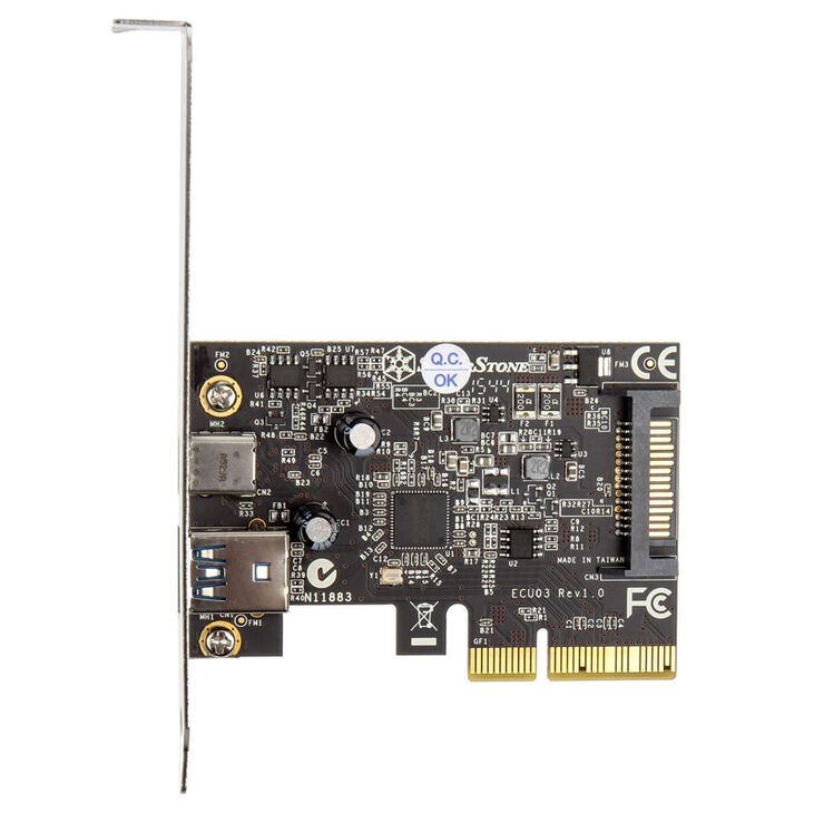 SilverStone SST-ECU03, 2-port USB 3.1 Gen2 card - PCIe image number 1