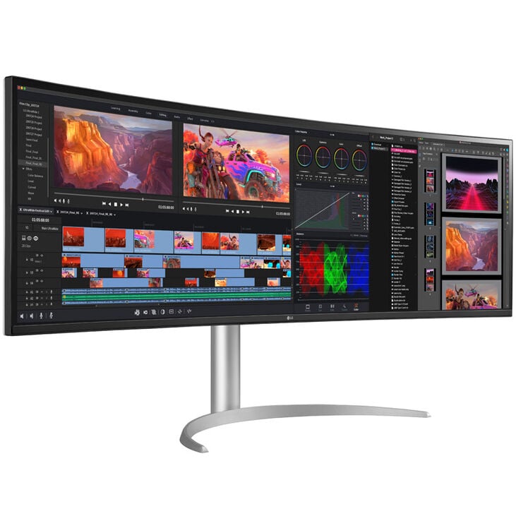 LG UltraWide 49WQ95X-W, 49 inch Curved Gaming Monitor, 144 Hz, IPS, G-SYNC Compatible image number 8