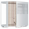 APNX V1 PC Case, Mid Tower, ATX, Tempered Glass &ndash; Wood, White image number null
