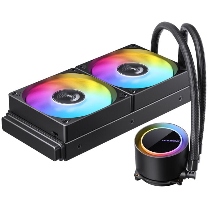 Jonsbo TG-240 AiO Wasserk&uuml;hlung, ARGB - 240mm, schwarz image number 4
