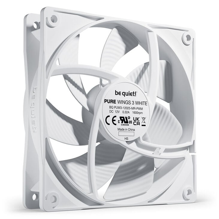 be quiet! Lüfter Pure Wings 3 PWM - 120 mm, White image number 1