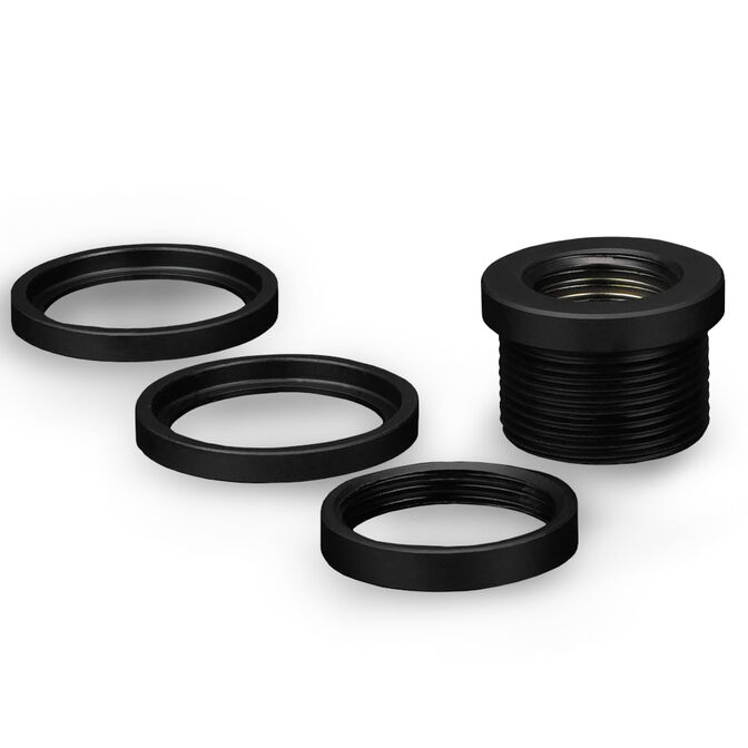 Thermal Grizzly DeltaMate Pass-Through Fitting, G1/4&rdquo;-Gewinde &ndash; schwarz verchromt image number 2