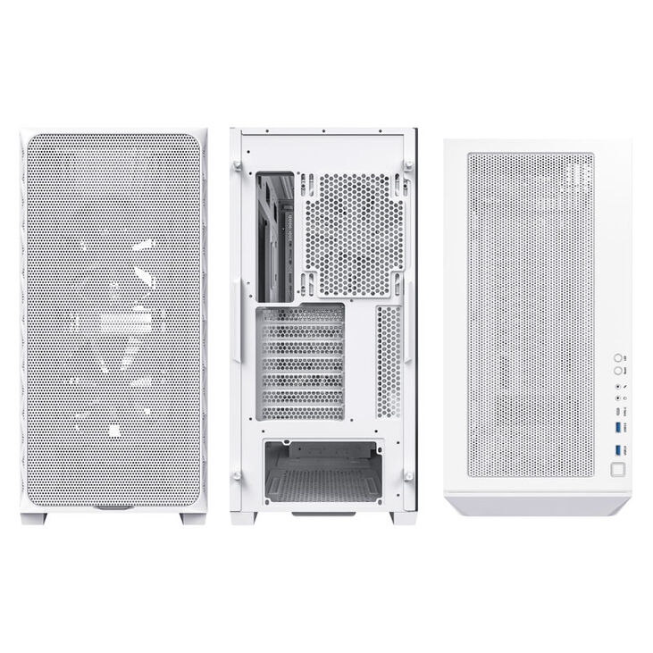 Montech AIR 903 Base Mid Tower, Tempered Glass - White image number 1