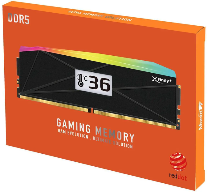 V-Color Manta XFinity+ aRGB DDR5-6400 RAM, CL32, EXPO - 32 GB Dual-Kit, 2 x 16 GB, schwarz image number 2