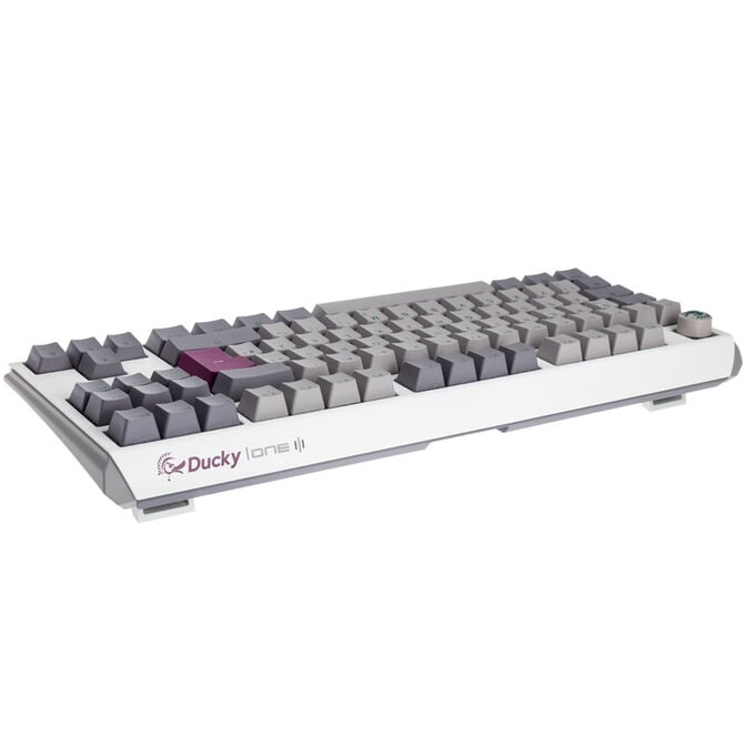 Ducky One 3 Mist Grey TKL Gaming Tastatur, RGB LED - MX-Ergo-Clear image number 2