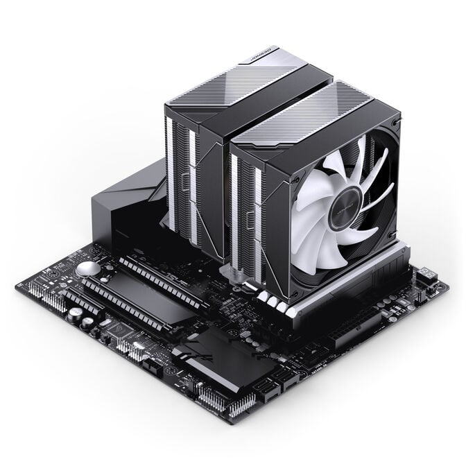 Jonsbo CA80 CPU Cooler, Dual-Tower, 2 x 120mm, PWM, RGB - black image number 13