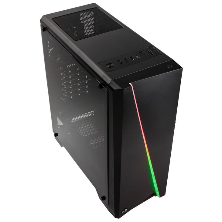 Aerocool Cylon RGB Midi-Tower - schwarz Window image number 1