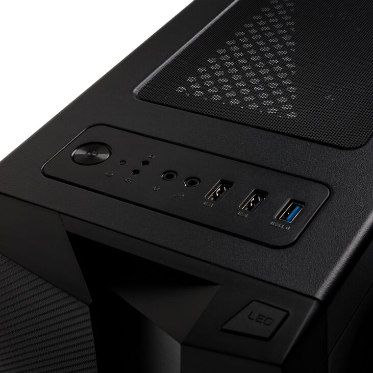 Aerocool Bolt RGB Midi-Tower - schwarz Window image number 4
