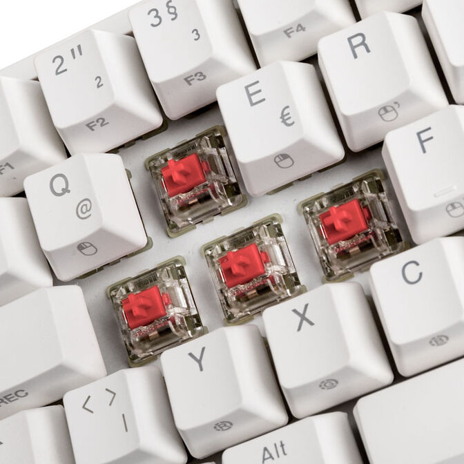 Ducky One 2 Mini Gaming Keyboard, MX Silent Red, RGB LED, white image number 6