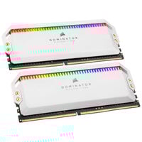 Corsair Dominator Platinum RGB DDR4-3200 RAM, CL16, XMP - 16 GB Dual-Kit, weiß