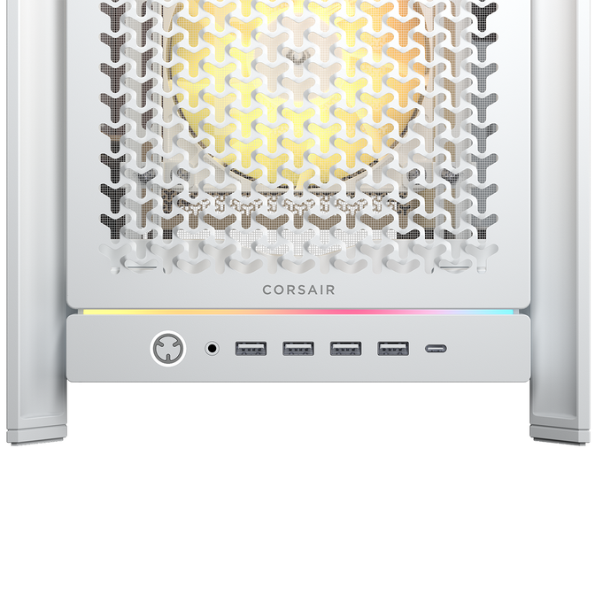 Corsair Frame 5000D RS ARGB PC Case, Mid-Tower, E-ATX, Tempered Glass - White image number 2