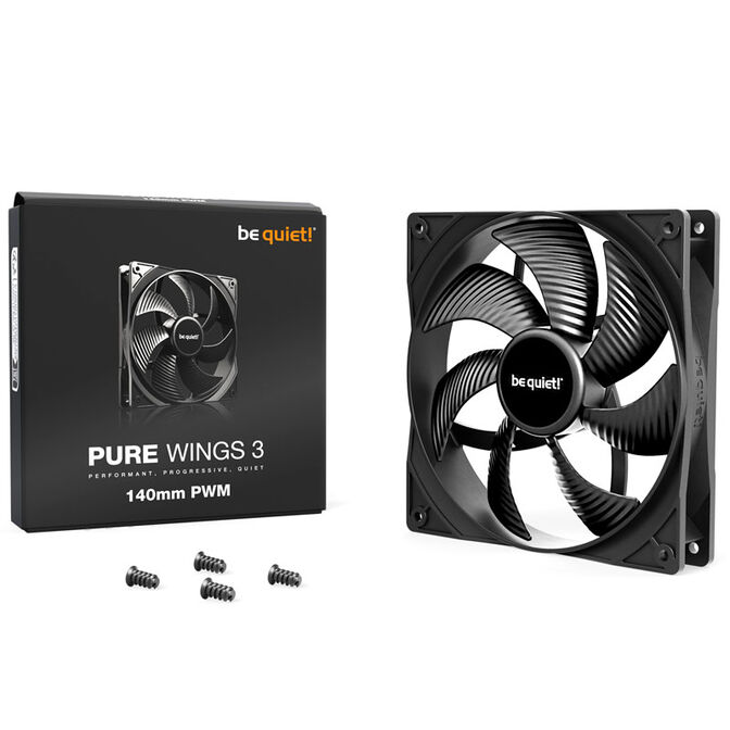 be quiet! Fan Pure Wings 3 PWM Fan - 140mm image number 2
