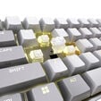 Corsair CLIPPER PRO MINI 60 Hall Effect Gaming Keyboard, Backlit RGB LED, CORSAIR MGX Core, WHT , PBT DS Keycaps image number null