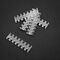 King Mod Service 14-Slot Kabelkamm 4mm gro&szlig; - klar - 5er Set