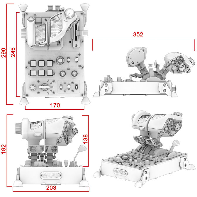Virpil Controls VMAX Prime Throttle Lever image number 7