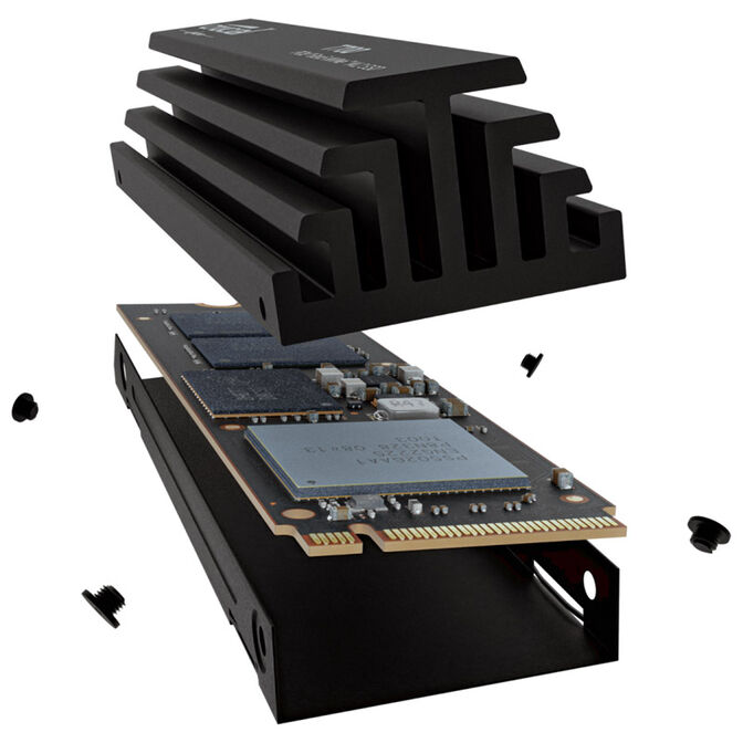Crucial T700 NVMe SSD, PCIe 5.0 M.2 Typ 2280 - 4 TB mit K&uuml;hlk&ouml;rper image number 4