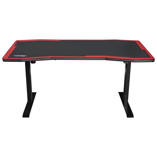 Nitro Concepts Gaming Tisch D16E Carbon Red 1600x800 - elektrisch h&ouml;henverstellbar image number 2