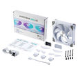 PHANTEKS D30 PWM Regular Airflow, D-RGB L&uuml;fter - 140mm, wei&szlig; image number null