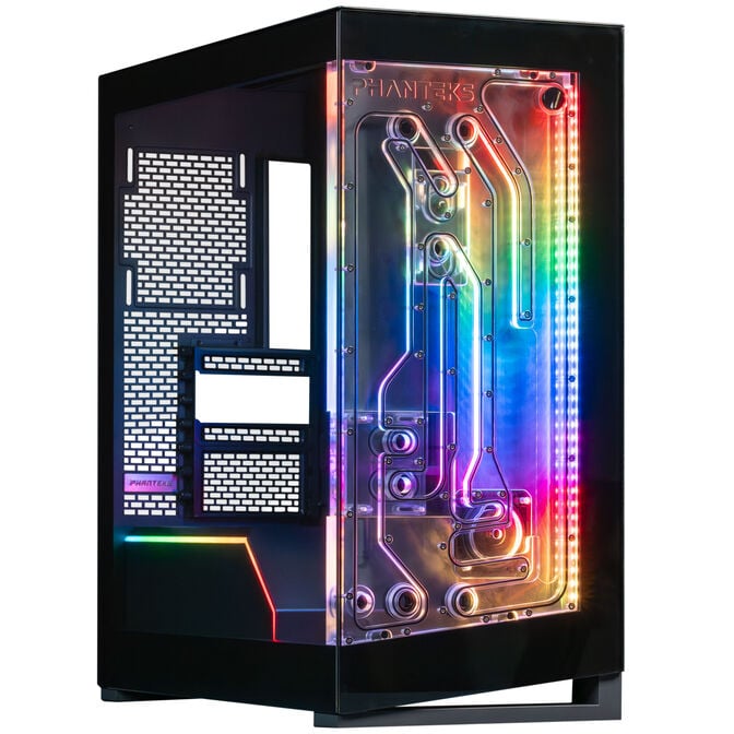 Phanteks Glacier EZ-Fit DIS-NV5 Distro Plate, integrated EZ-Fittings - black image number 1