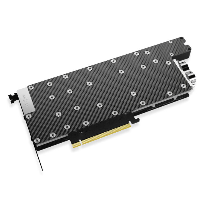 Alphacool ES 1-Slot GPU Wasserkühler für Nvidia H200 141GB, 2x G1/4" - schwarz/carbon image number 1
