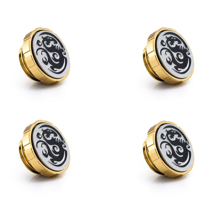 Bitspower Artemis Stop Fitting G1/4 inch, 4-Pack - Stardust Gold image number 0
