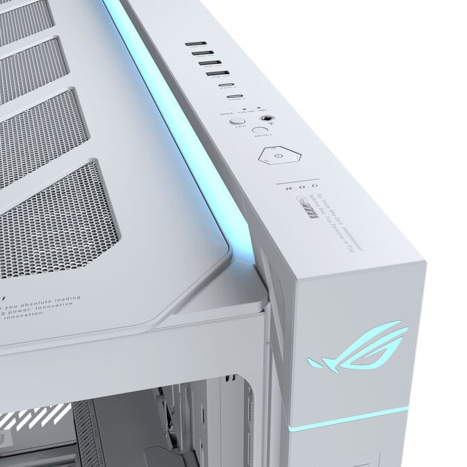 ASUS ROG Cronox GR801 PC-Geh&auml;use, Big-Tower, E-ATX, ARGB, Tempered Glass - wei&szlig; image number 10