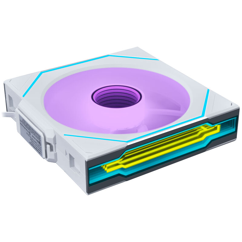 Lian Li UNI FAN SL-INF Wireless Lüfter, ARGB, PWM - Reverse Blade, 120mm, weiß