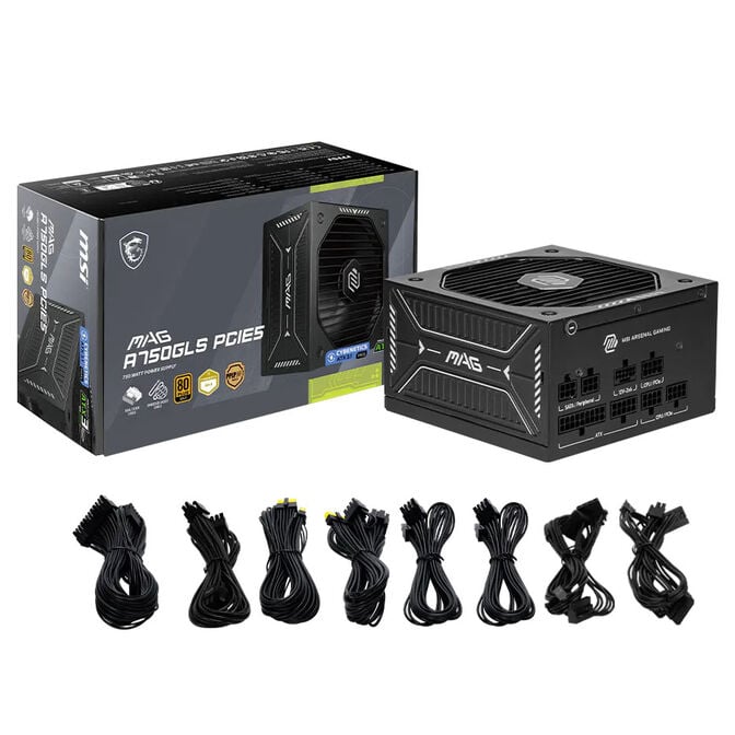 MSI MAG A750GLS 80 PLUS Gold Netzteil, ATX 3.1, PCIe 5.0, ATX - 750 Watt, schwarz image number 4