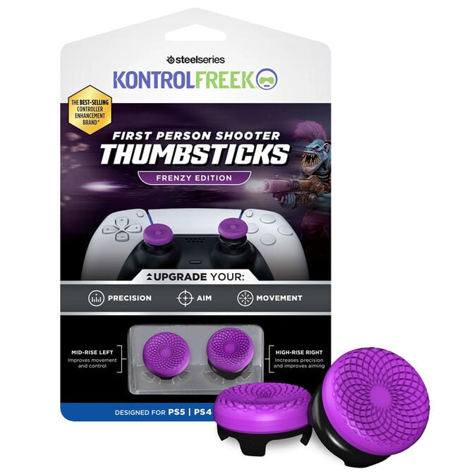 SteelSeries KontrolFreek Frenzy FPS, Thumbstick, PS5 & PS4 - Purple/Black image number 0