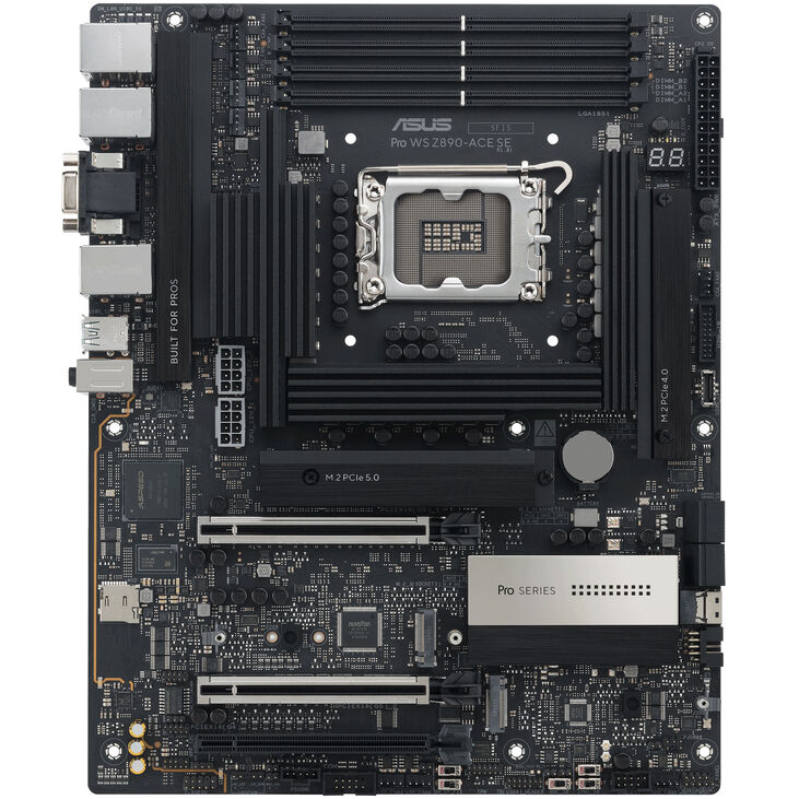 ASUS Pro WS Z890-ACE SE motherboard, LGA 1851 socket, Intel Z890, ATX, DDR5 image number 2