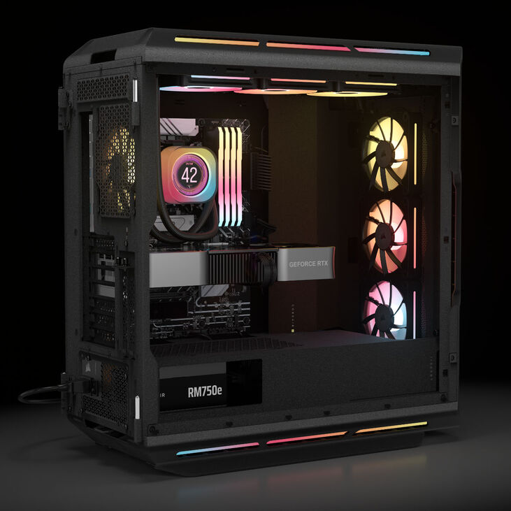 Corsair RMe Series RM750e 80 PLUS Gold power supply, modular, ATX 3.1, PCIe 5.1 - 750 watts, black image number 11