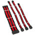 Kolink Core Standard Braided Cable Extension Kit - Jet Black/Racing Red image number null