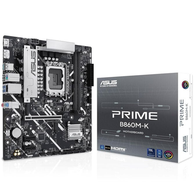 ASUS Prime B860M-K Motherboard, Socket LGA 1851, Intel B860, Micro-ATX, DDR5 image number 0