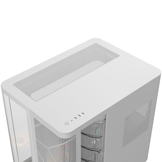 Corsair AIR 5400 RS-R ARGB PC Case, Mid Tower, Tempered Glass, RGB - includes 3x 120mm Fans, white image number 7