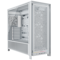 Corsair Frame 5000D PC Case, Mid-Tower, E-ATX, Tempered Glass - White
