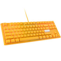 Ducky One 3 Yellow TKL Gaming Keyboard, RGB LED - MX-Clear (US)