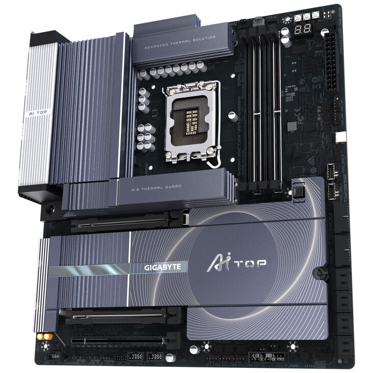 GIGABYTE Z890 AI Top Mainboard, Sockel LGA 1851, Intel Z890, E-ATX, DDR5 image number 4