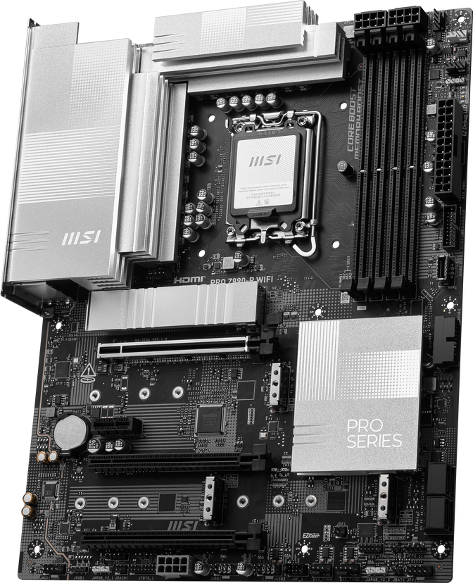 MSI PRO Z890-P WIFI motherboard, LGA 1851 socket, Intel Z890, ATX, DDR5 image number 3