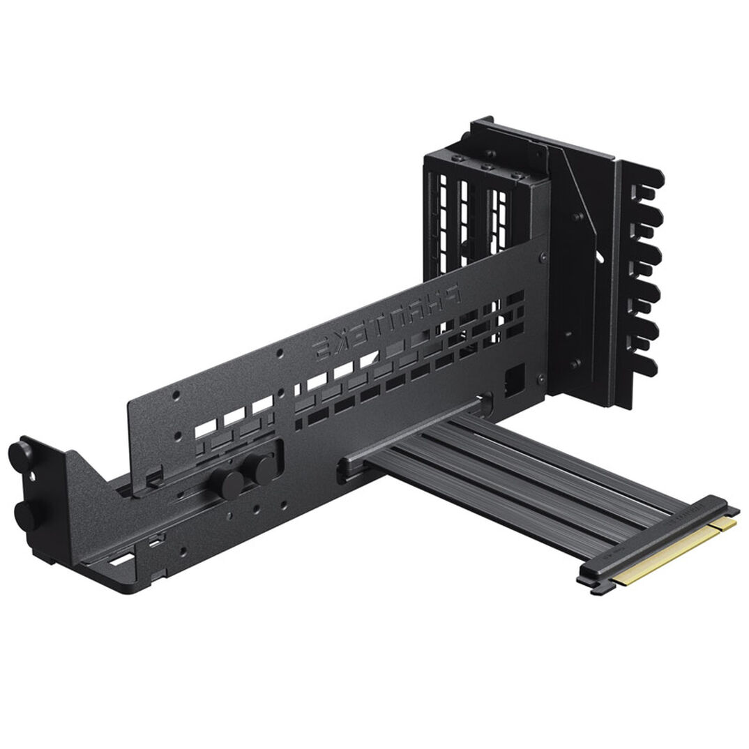 Phanteks Premium Vertical GPU Bracket + PCIe 4.0 x16 Riser Cable, DRGB ...