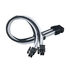 SilverStone EPS 8-Pin zu EPS/ATX 4+4-Pin Kabel, 300mm - schwarz/weiß image number null