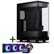 PHANTEKS Evolv X2 PC case, Mid Tower, E-ATX, Tempered Glass, DRGB - black + Glacier One 360M25 Gen2 DRGB AiO water cooling - 360mm image number null