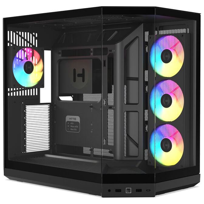 HYTE Y50 Midi Tower - Pitch Black image number 0