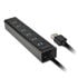 AXAGON HUE-SA7BP USB-A-Hub, 7x USB 3.0, 1x Micro-USB - 400 mm Cable, Power Supply image number null